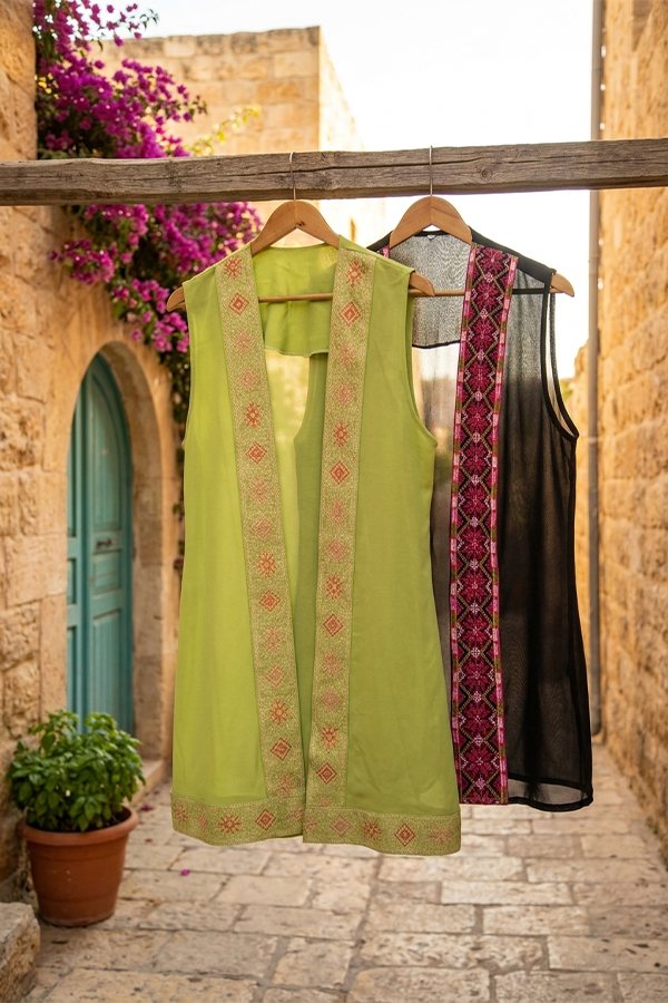 Hand-embroidered heritage clothing